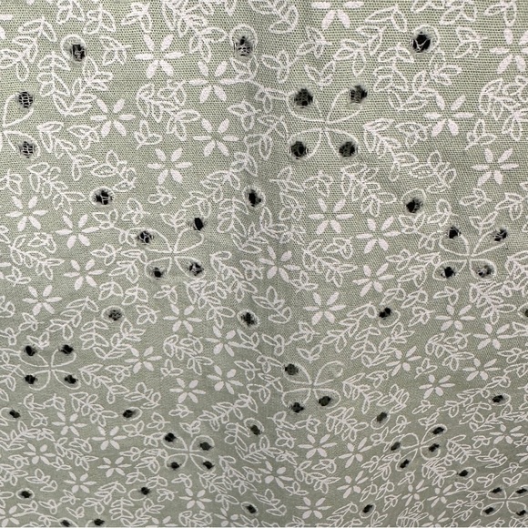 Western Back in the Saddle Mint Green Eyelet Shirt – Size M – 100% Cotton - Picture 10 of 14